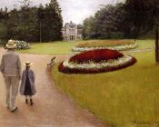 古斯塔夫 卡里伯特 : The Park on the Caillebotte Property at Yerres
